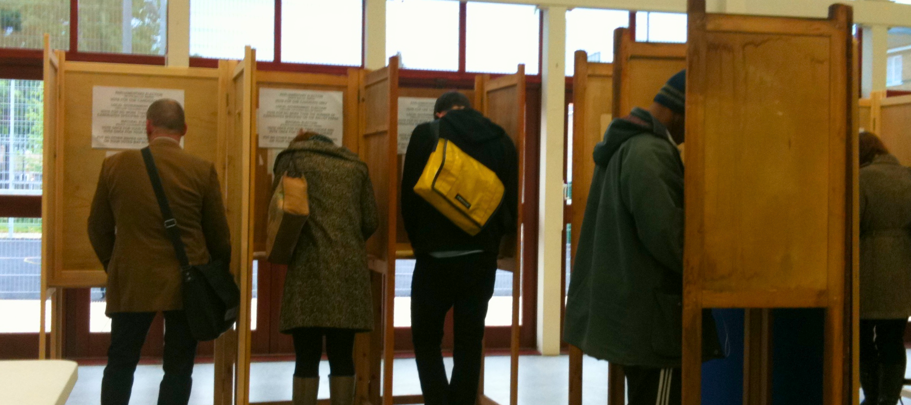 people voting at the polls